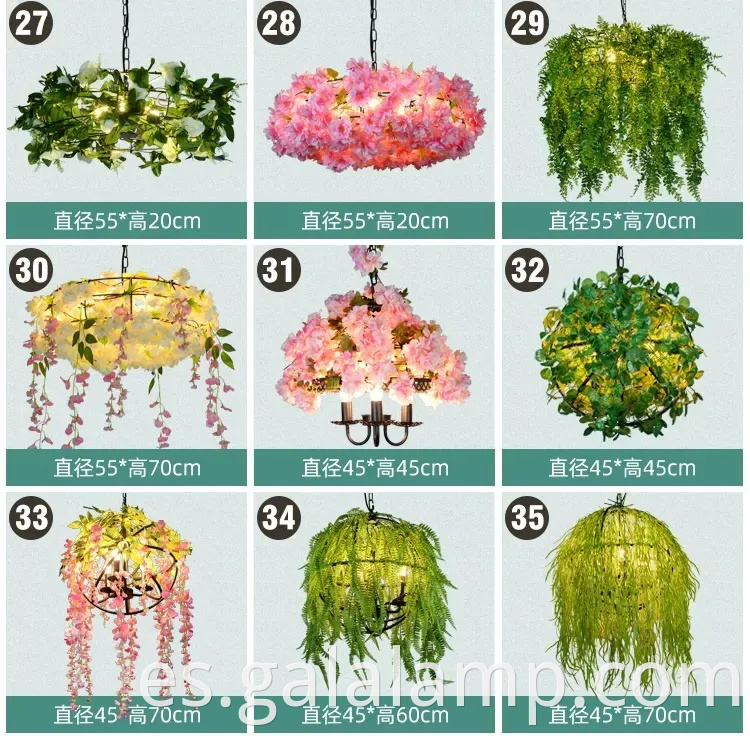 Elegante luz de lámpara LED grande para decoración de restaurantes y jardines